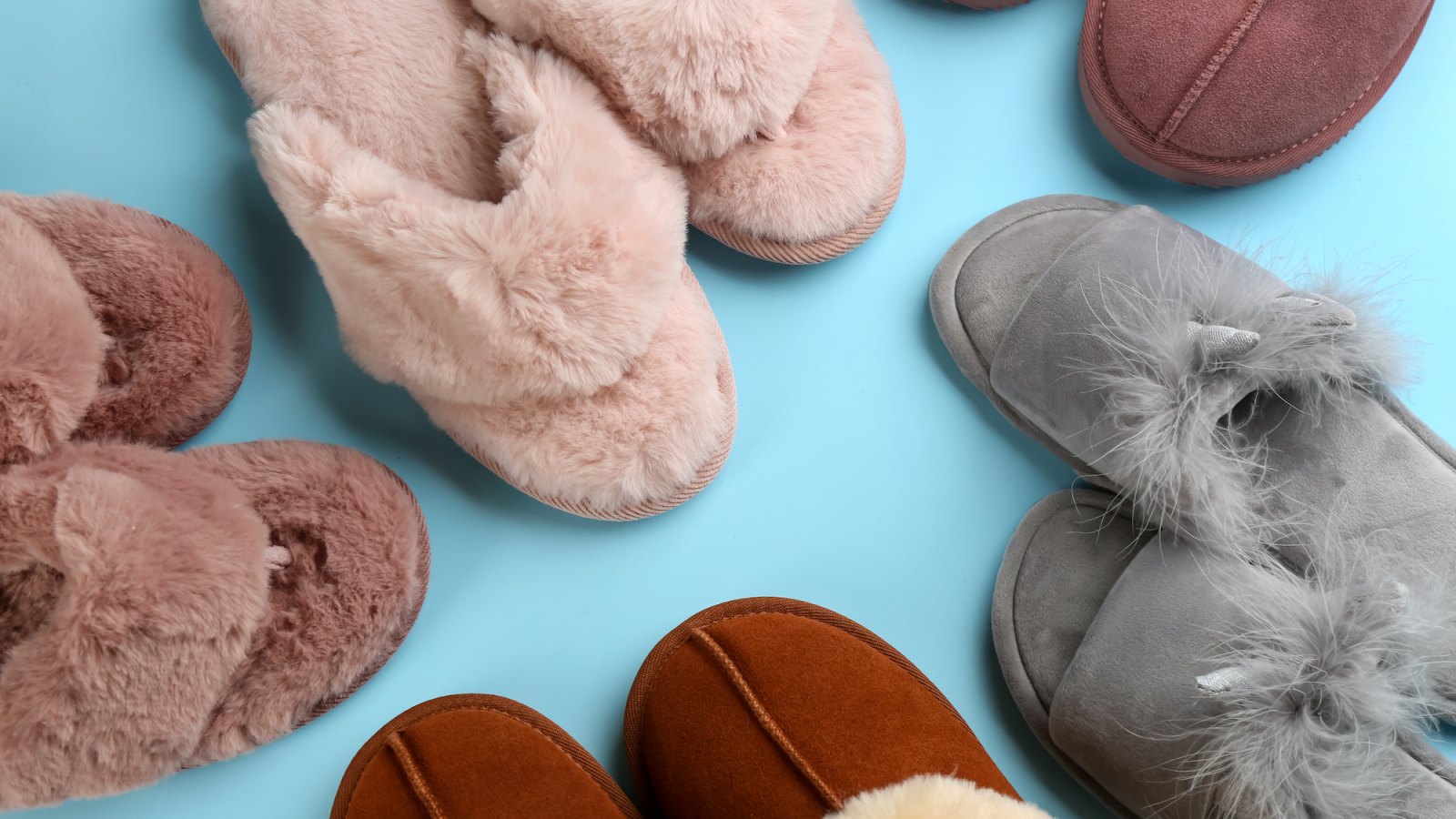 fuzzy-slippers-stock-photo