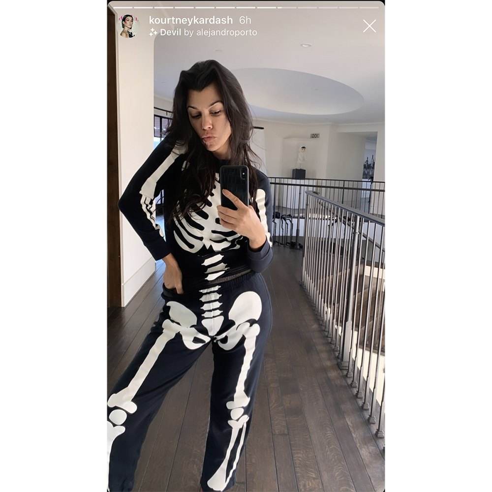 Kourtney Kardashian Wore Skeleton Pajamas Just Like These Us Weekly