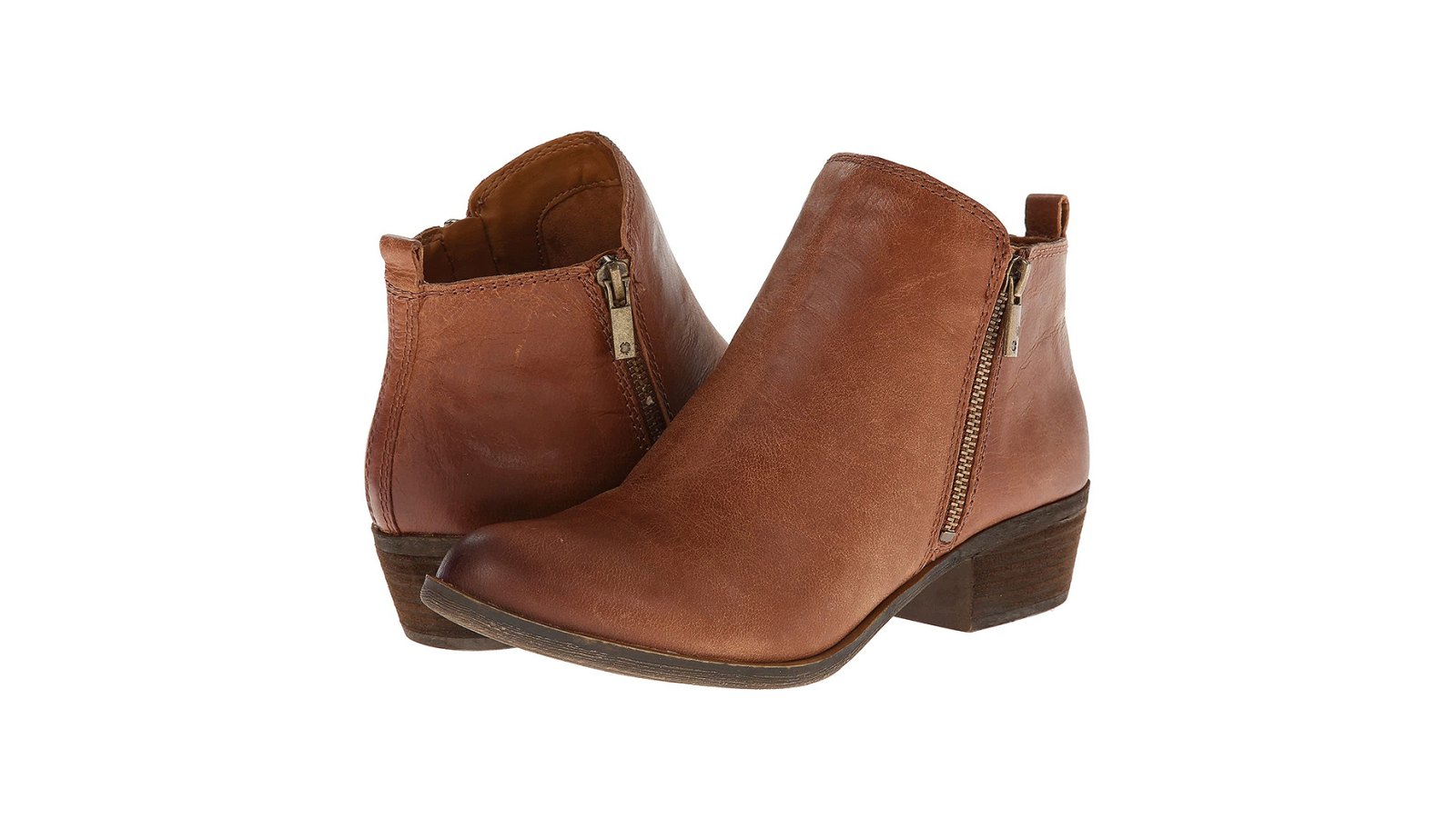 Lucky Brand Stivaletti Donna LK-Basel – Colore Frumento – Tacco A Blocco 3,8 Cm – Taglia 37.5 EU