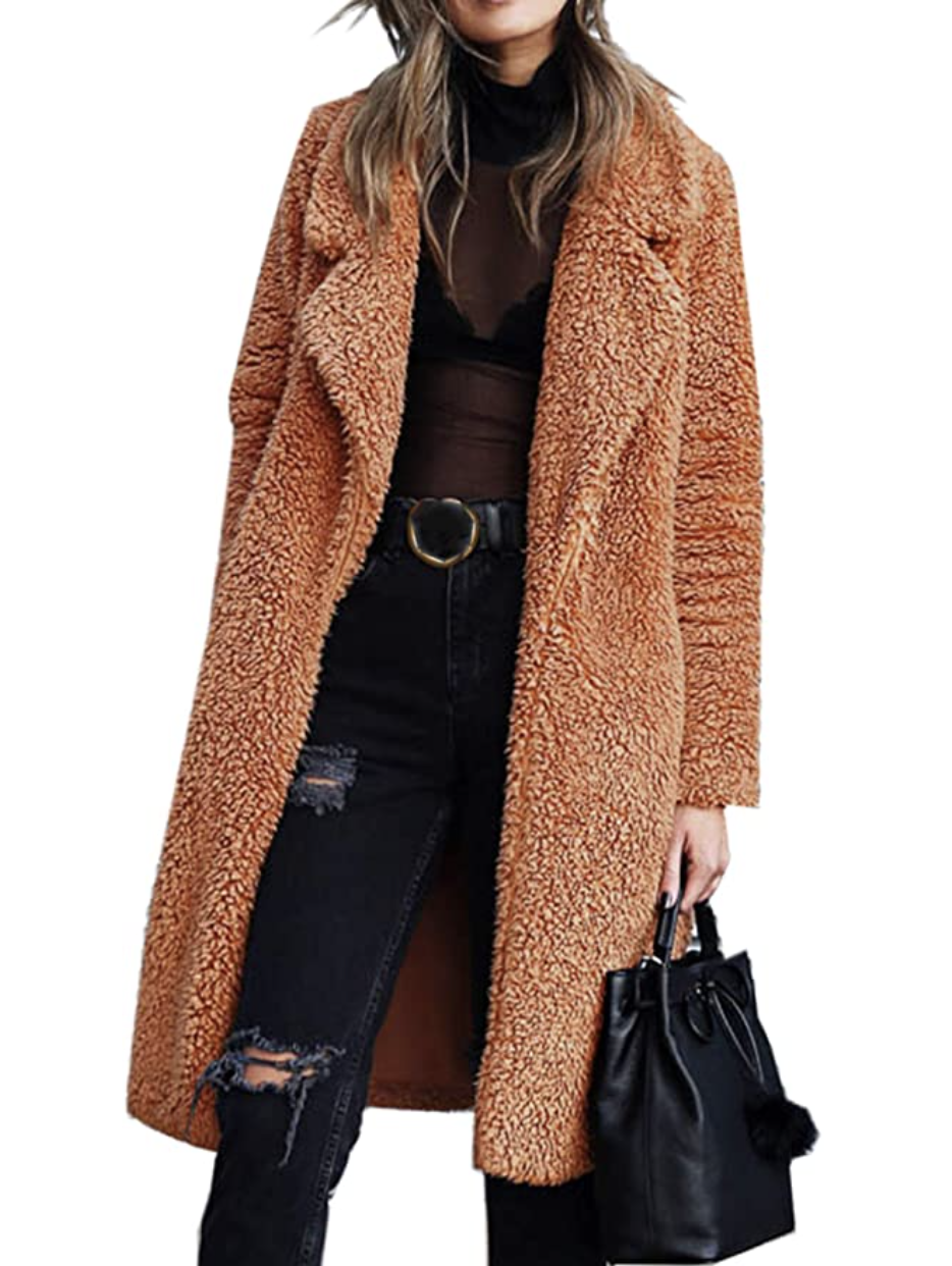 This Ultra-Fuzzy Coat Will Feel Like You’re Wearing a Fluffy Bathrobe ...