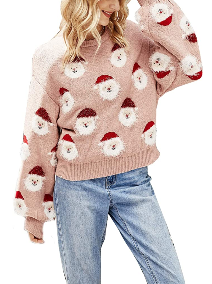 AvoDovA Women 's Christmas Furry Sweaters