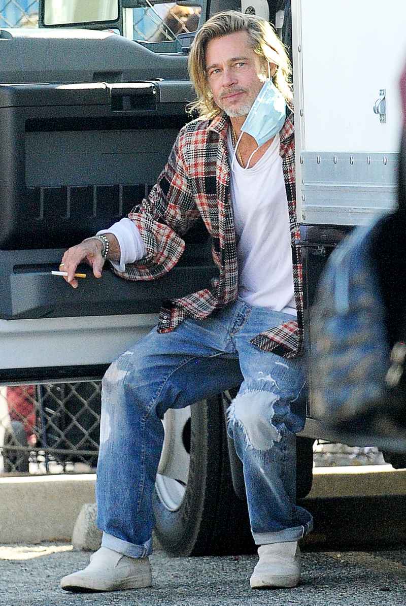 Brad Pitt Spotted Doing Charity Work in LA Amid Split From Girlfriend Nicole Poturalski 10
