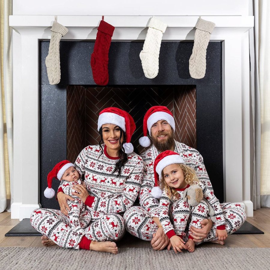 Celeb Parents Wear Matching Pajamas With Kids Brie Bella