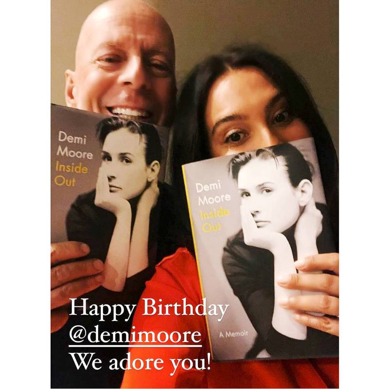 Bruce Willis, Emma Willis, Demi Moore, Friendship Birthday Tribute