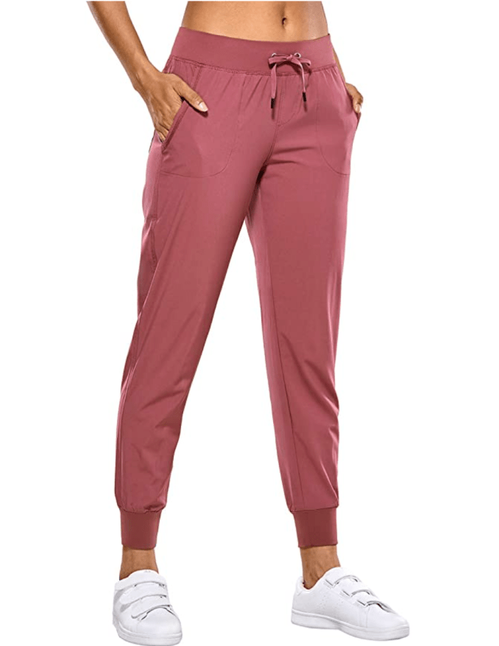 CRZ YOGA Women's Lightweight Joggers Pants with Pockets