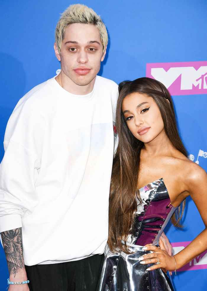 Pete Davidson and Ariana Grande at the MTV Video Music Awards 2018 Cazzie David Recalls Shaking Uncontrollably in Dad Larry David Arms After Pete Davidson Moved on With Ariana Grande