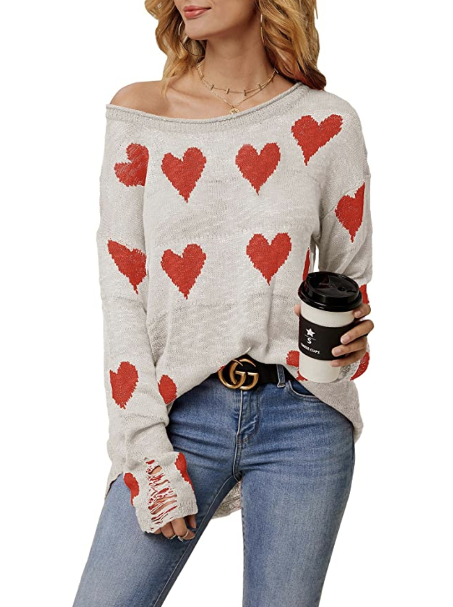 Chang Yun Women's Off Shoulder Knitted Pullover Sweater