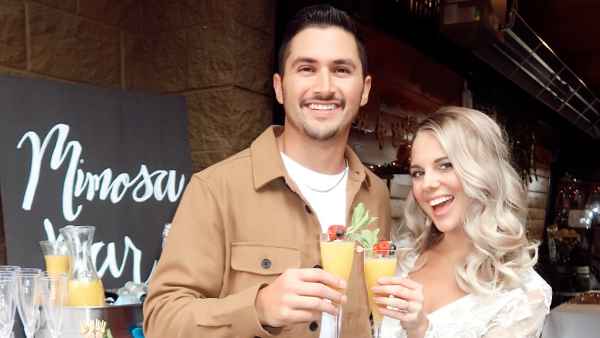 Cheers Nicole Franzel and Victor Arroyo bridal shower