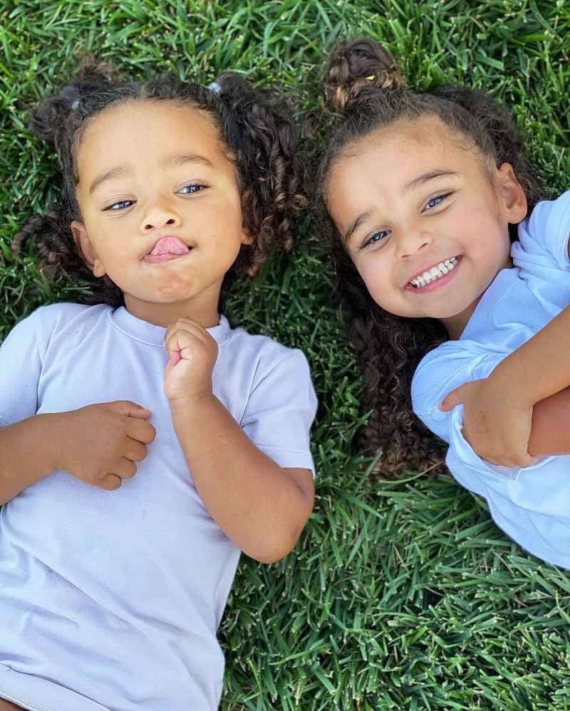 Chicago West Sticking Out Her Tongue With Dream Kardashian