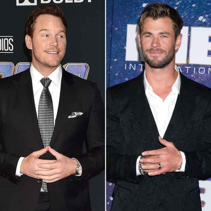 Chris Pratt Hilariously Begs Chris Hemsworth to Stop Working Out
