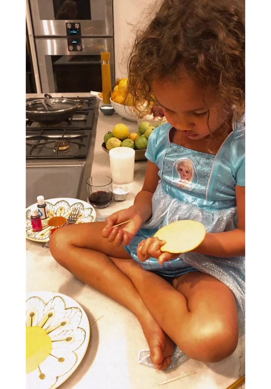 Elsa! Ariel! See Chrissy Teigen’s Daughter Luna Rocking Princess Dresses