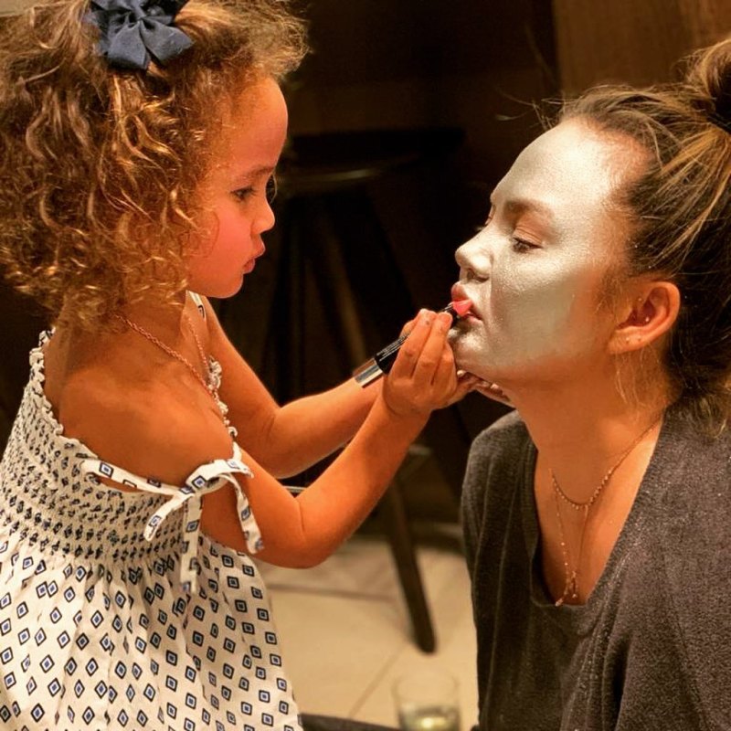 Chrissy Teigen Gets a Shocking Makeover From Daughter Luna