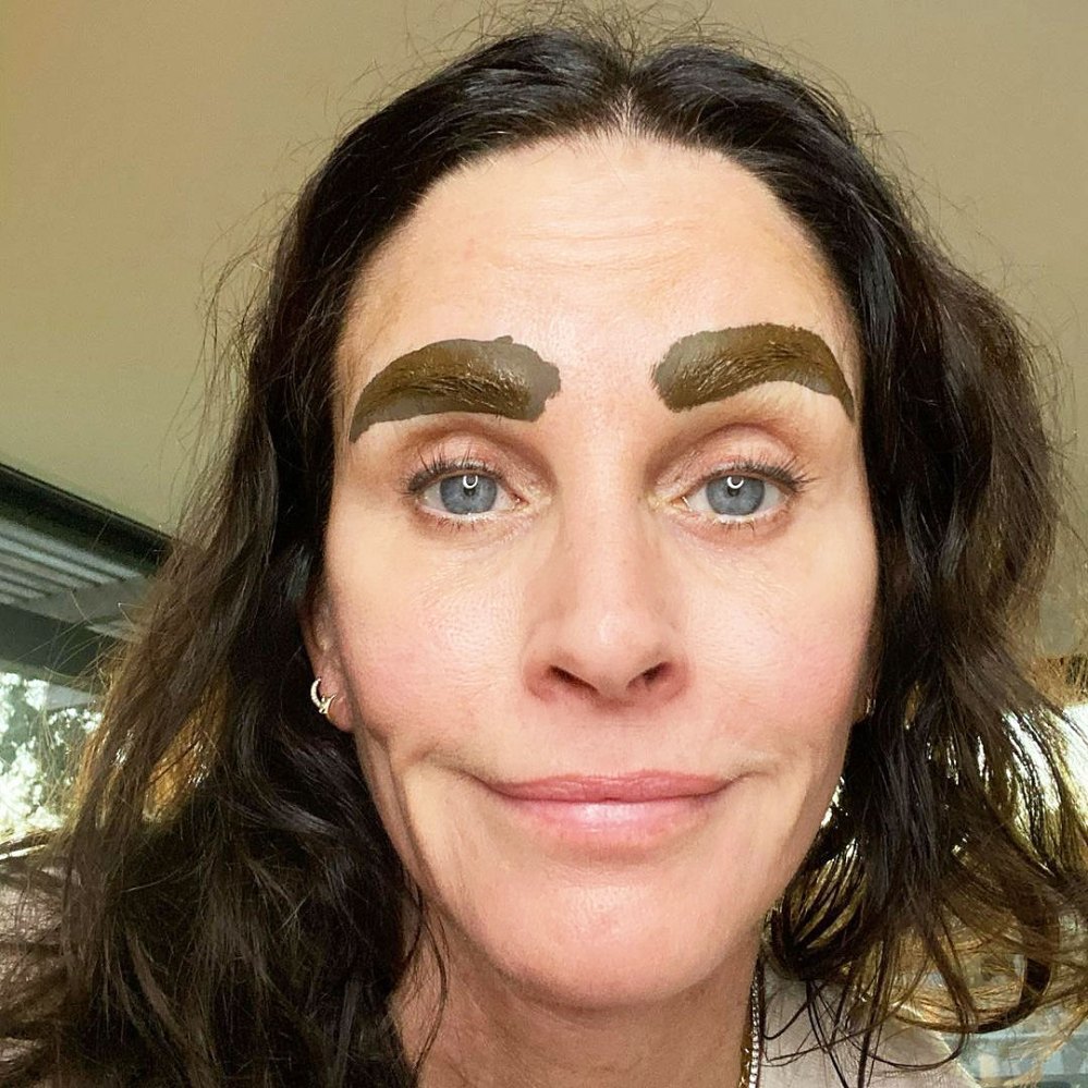 Courteney Cox Shares Snap of Microbladed Brows and Stars Cannot Get Enough