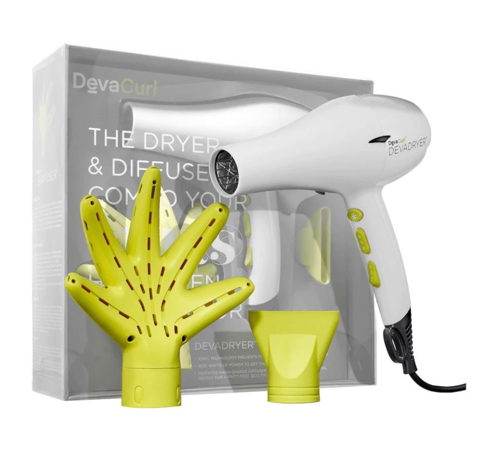 DevaCurl DEVADRYER&trade; & DEVAFUSER&trade; Dryer & Diffuser Combo For All Curl Kind