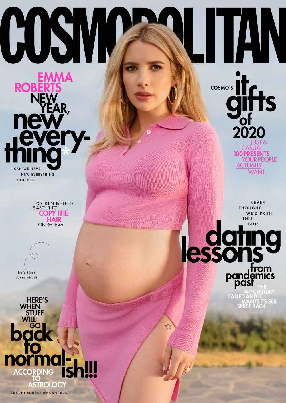 Emma Roberts Is the 1st Pregnant 'Cosmopolitan' Cover Star