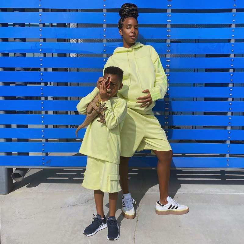 Kelly Rowland and Her Son Titan Twin in Beyonce's Ivy Park