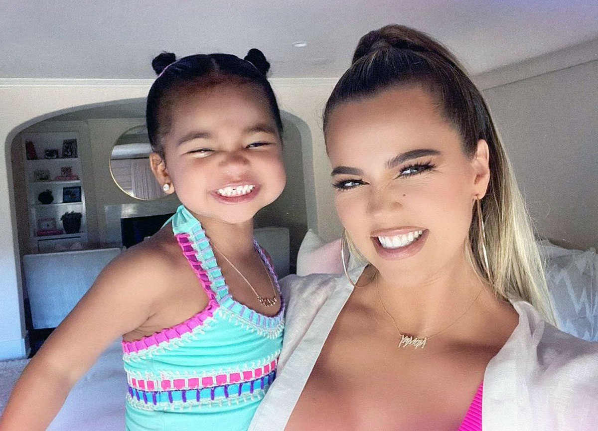 Khloe Kardashian's Daughter True Stops ‘to Smell the Roses’ in Sweet Pic