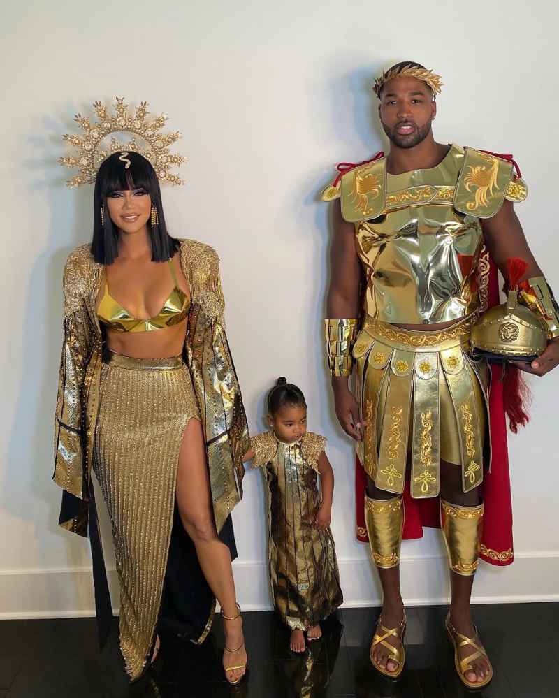 Khloe Kardashian and Tristan Thompson Dress as Lovers Cleopatra and Marc Anthony for Halloween