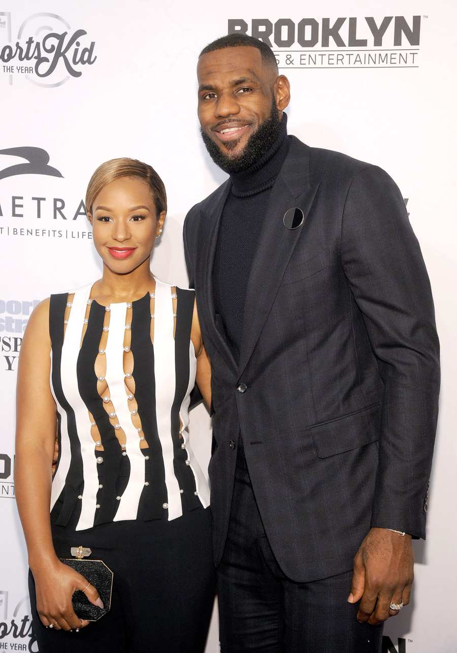 LeBron James and Savannah Brinson Celebrity Couples Who Are High School Sweethearts