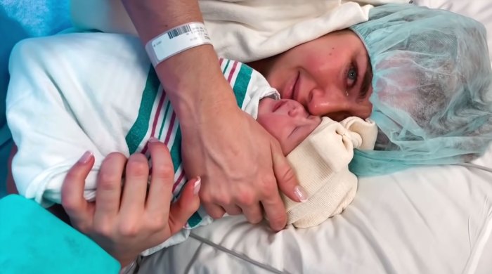 Lindsay Arnold Cries Holding Newborn Daughter After C-Section in Emotional Birth Video