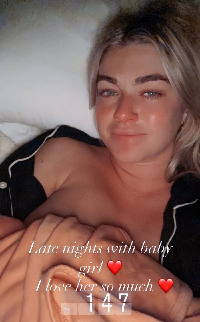 Lindsay Arnold Shares Sweet Breast-Feeding Selfie After Welcoming Baby Girl