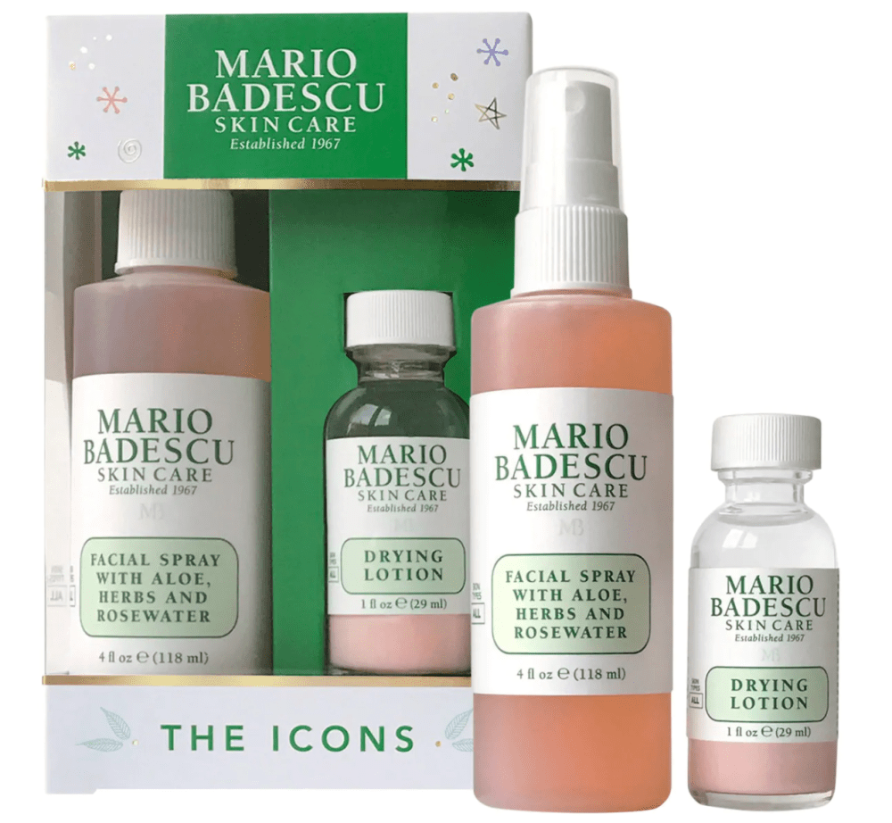 Mario Badescu The Icons: Drying Lotion & Rose Facial Spray Duo