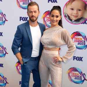 Nikki Bella and Son Matteo Celebrate Artem Chigvintsev DWTS Win