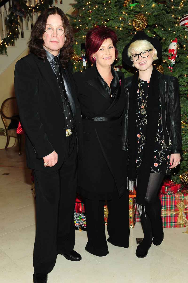 Ozzy Osbourne Sharon Osbourne Kelly Osbourne Christmas Osbournes Family Album