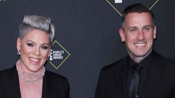 Pink and Carey Hart Son Jameson Rides Motorcycle