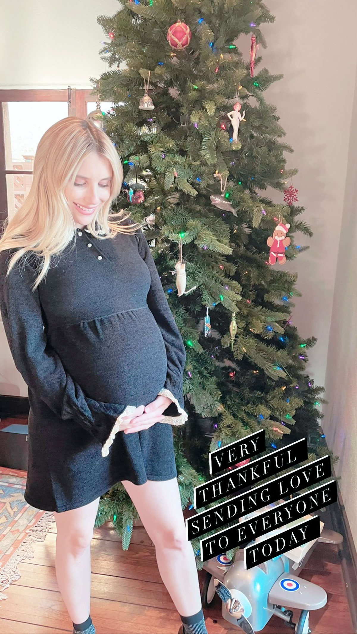Christmas Cutie! See Pregnant Emma Roberts’ Baby Bump Pics