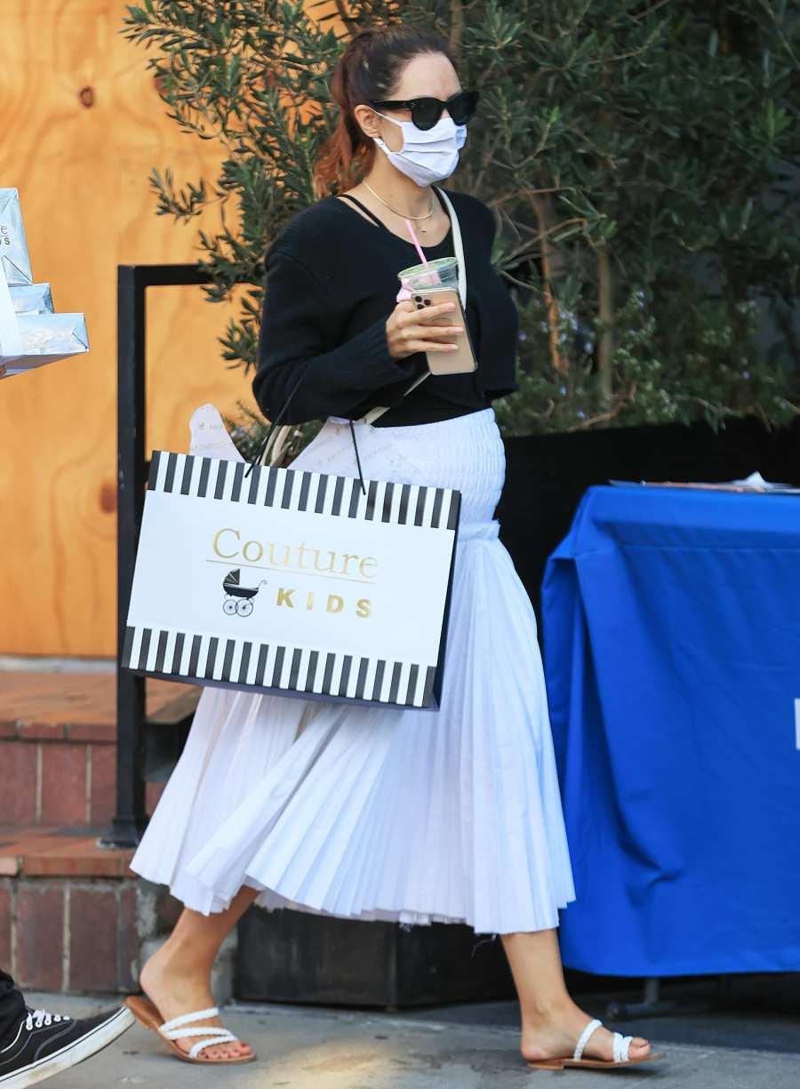 Pregnant Katharine McPhee Cradles Baby Bump on Walk Ahead of 1st Child With David Foster