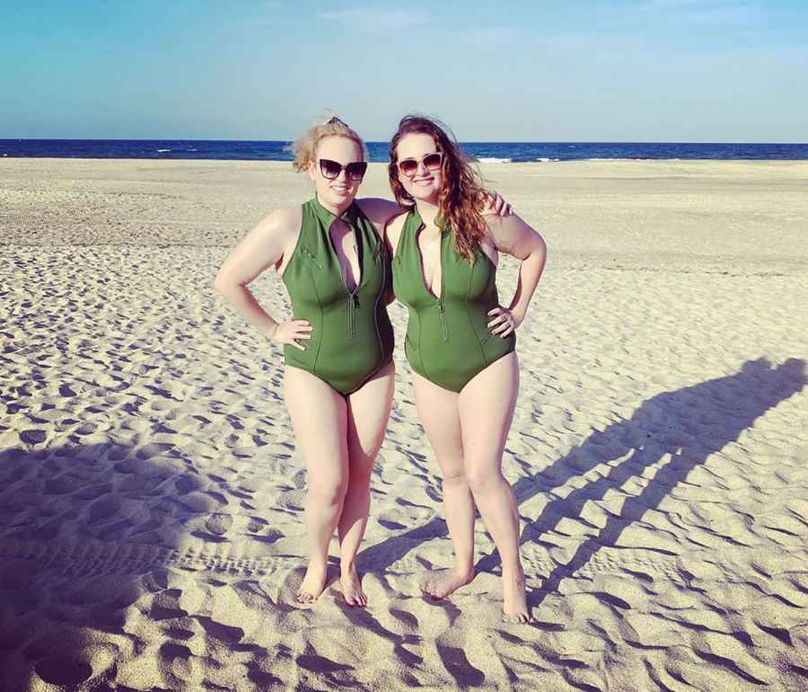 Rebel Wilson and Her Sister Slay in Matching Plunging Swimsuits