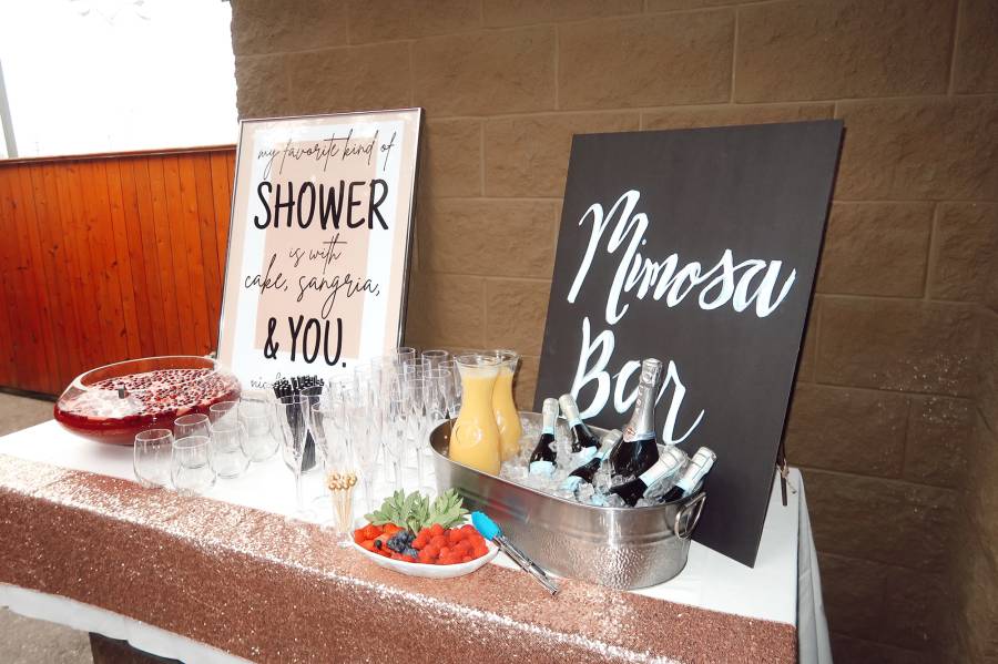 Refreshments Nicole Franzel and Victor Arroyo bridal shower