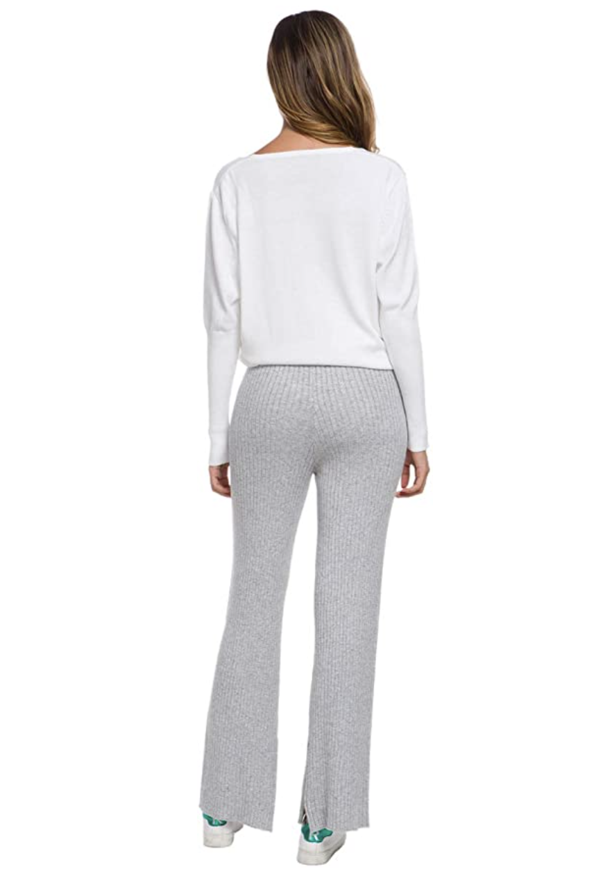 SANGTREE Women's Cashmere Wide Leg Pants