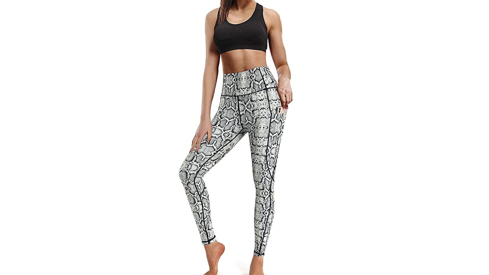 STYLEWORD Women's High Waist Yoga Pants with Pockets Workout Leggings