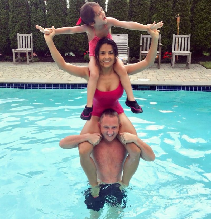Salma Hayek Has the Cutest Swim Moment in a Rare Family Photo