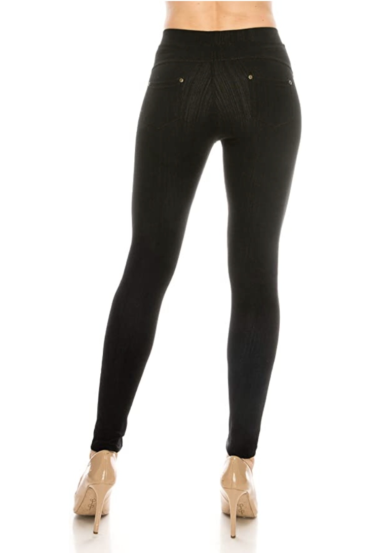 ShyCloset Casual Comfy Slim Fit Denim Pocket Jeggings Pants