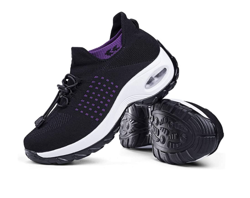 Slow Man Women's Walking Shoes Sock Sneakers