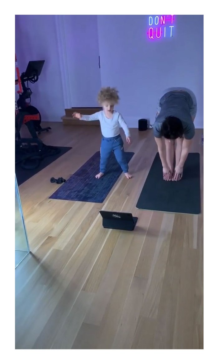 Sophie Brussaux Son Adonis Yoga With Mom Sophie Brussaux