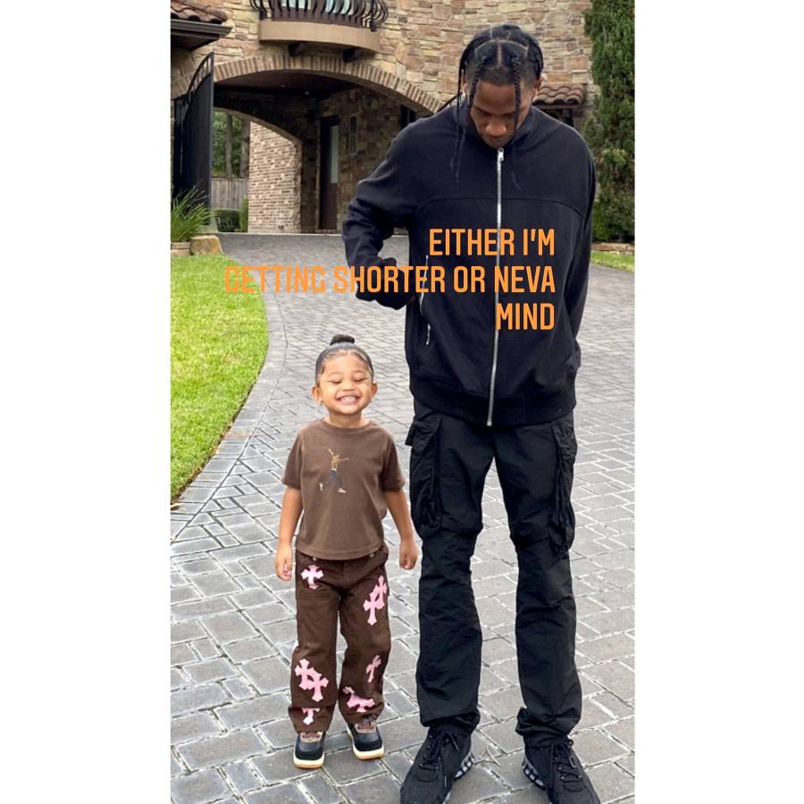 Travis Scott Jokes Hes Getting Shorter Daughter Stormi Grows Up