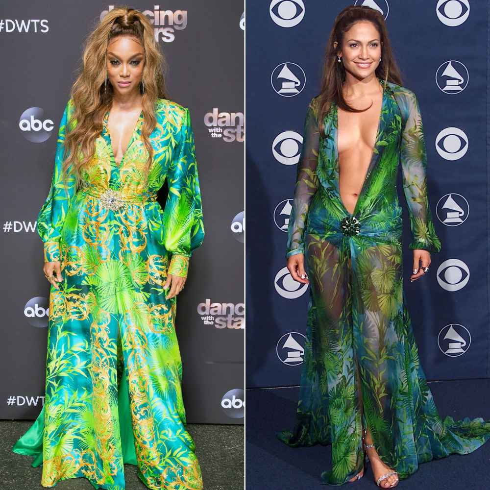 Tyra Banks Recreates Jennifer Lopez’s Most Iconic Look on ‘DWTS’