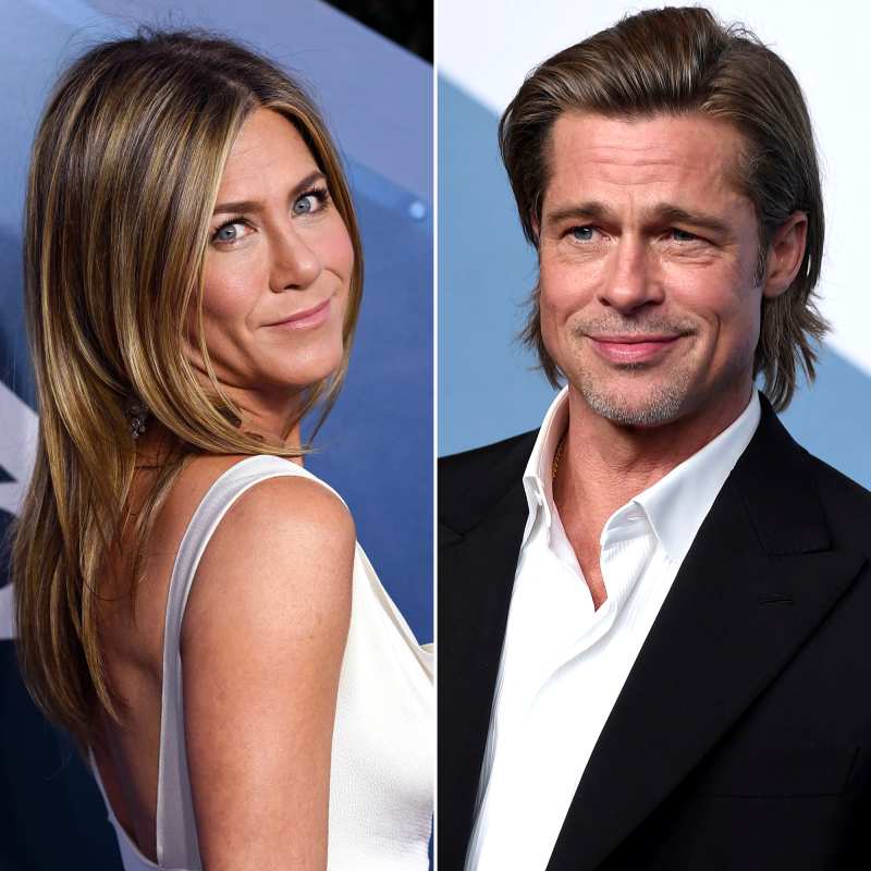 Jennifer Aniston and Brad Pitt Celebrity Friendly Exes