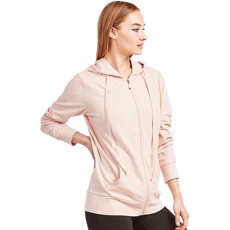 Sofra Thin Zip-Up Hoodie Is Great for Year-Round Wear