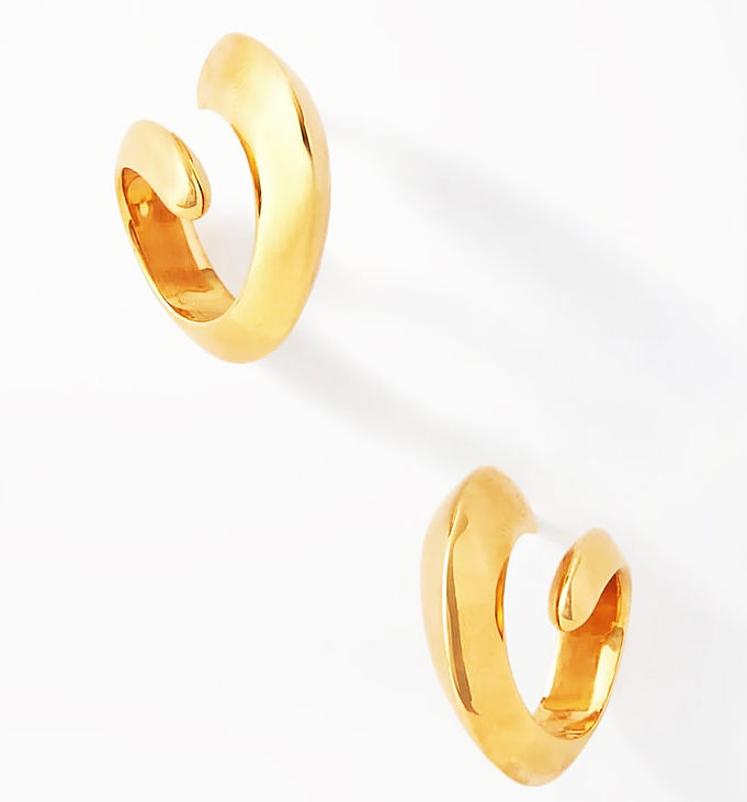 Bottega Veneta Gold Earrings Us Weekly Buzzzz-o-Meter Issue 2