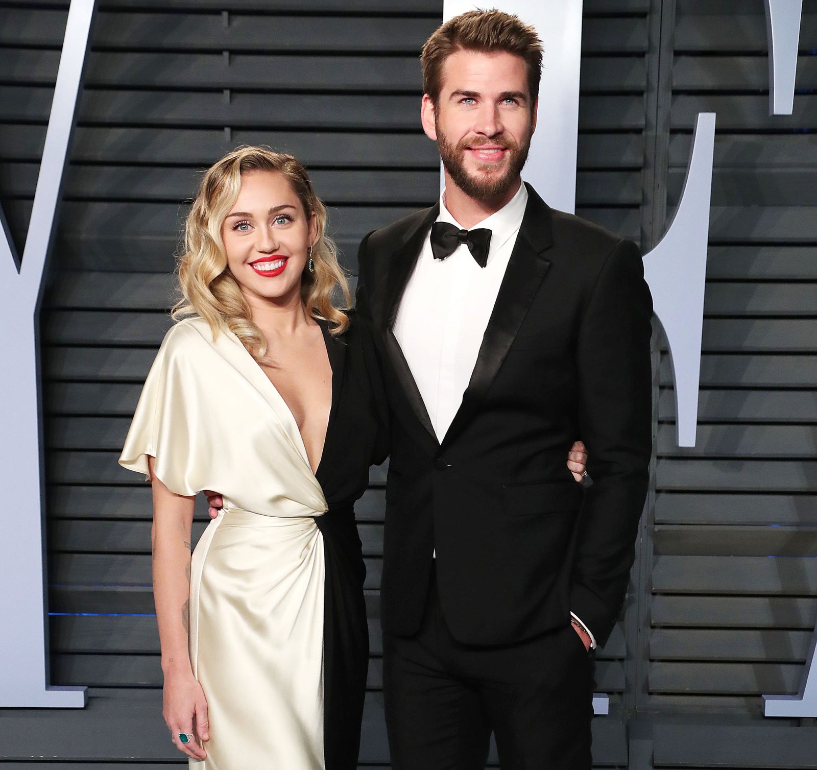 Miley Cyrus and Liam Hemsworth at Vanity Fair Oscar Party 2018 Miley Cyrus Revelations