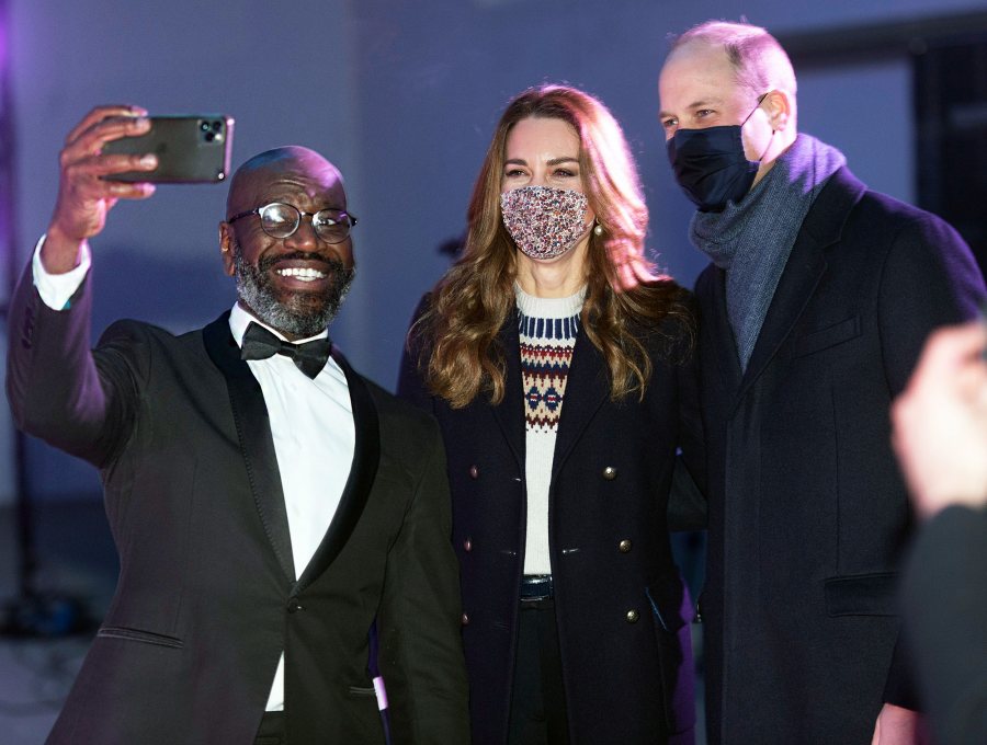 Taking a Selfie at Food Bank Prince William and Duchess Kate Royal Train Tour