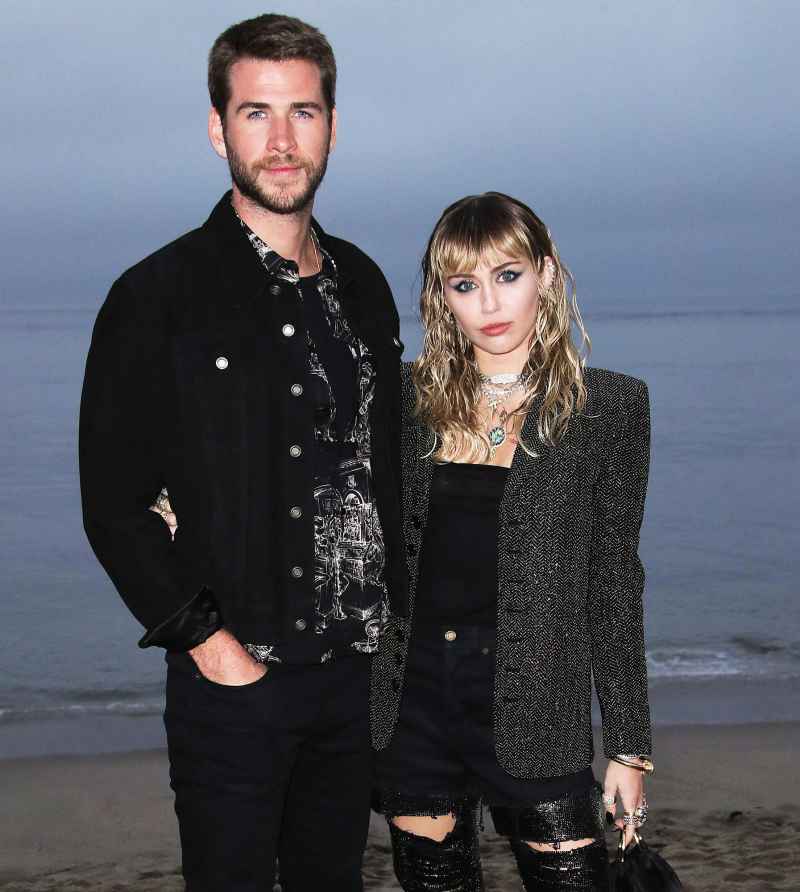 Liam Hemsworth and Miley Cyrus at Saint Laurent Show 2019 Miley Cyrus Revelations