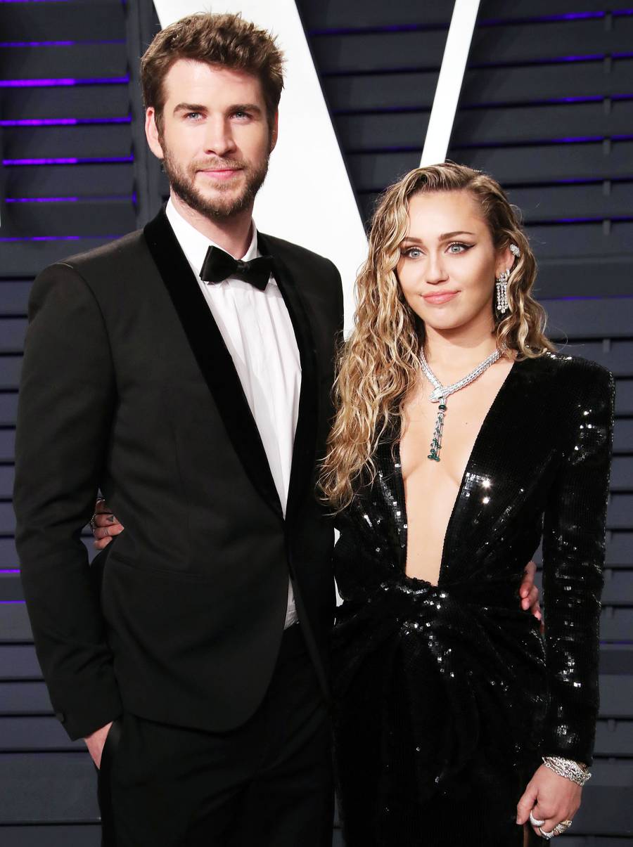 Miley Cyrus and Liam Hemsworth at Vanity Fair Oscar Party 2019 Miley Cyrus Revelations