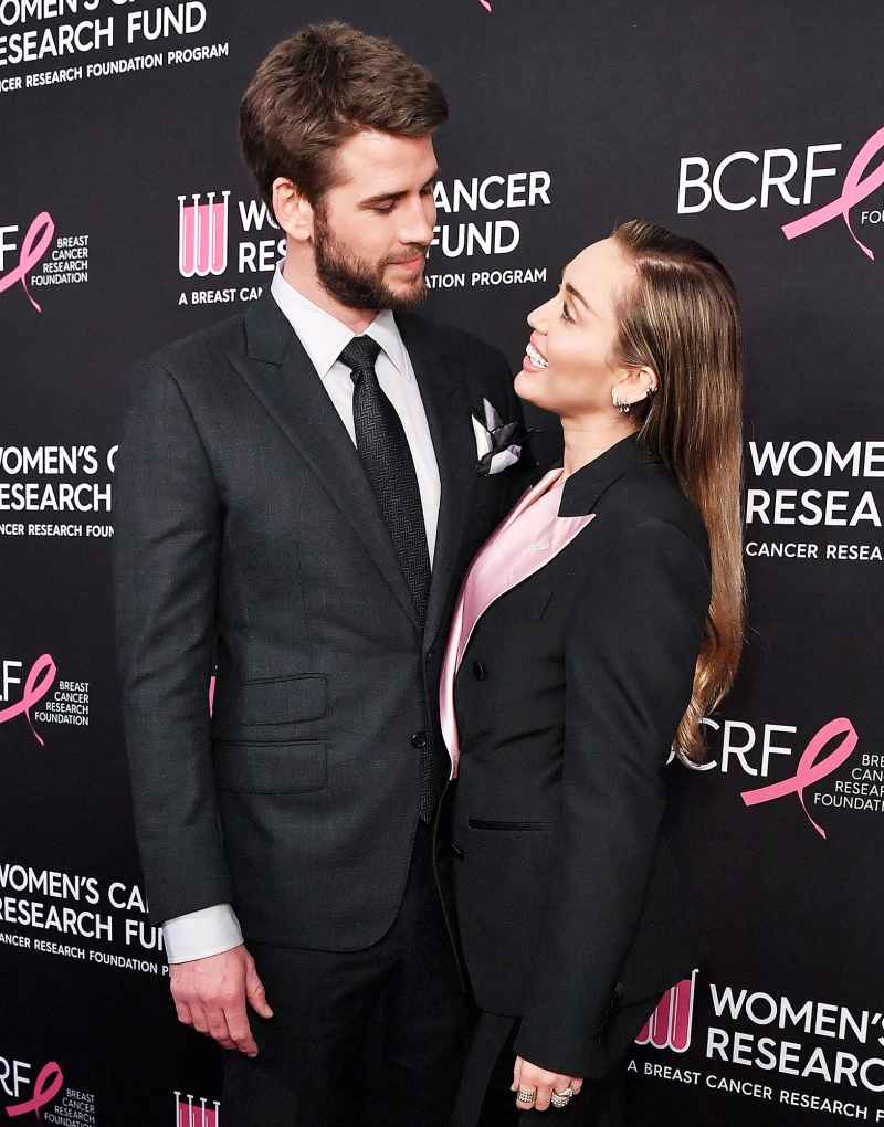 Liam Hemsworth and Miley Cyrus Looking At Each Other Miley Cyrus Revelations