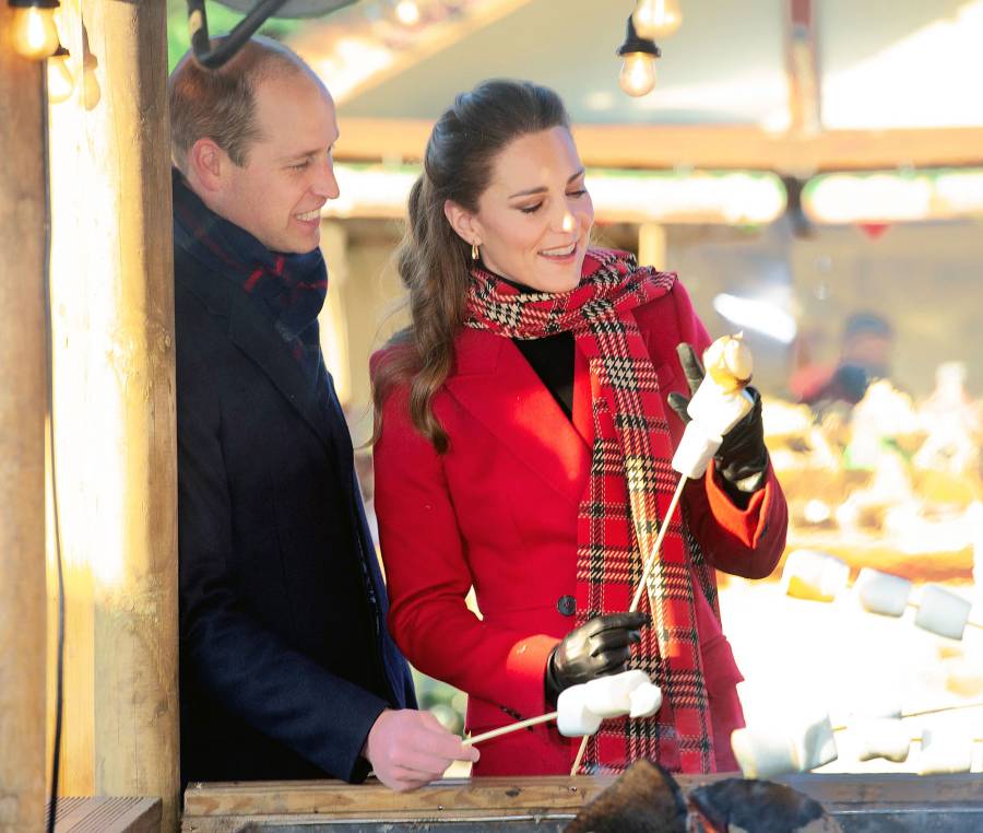 Roasting Marshmallows Prince William and Duchess Kate Royal Train Tour
